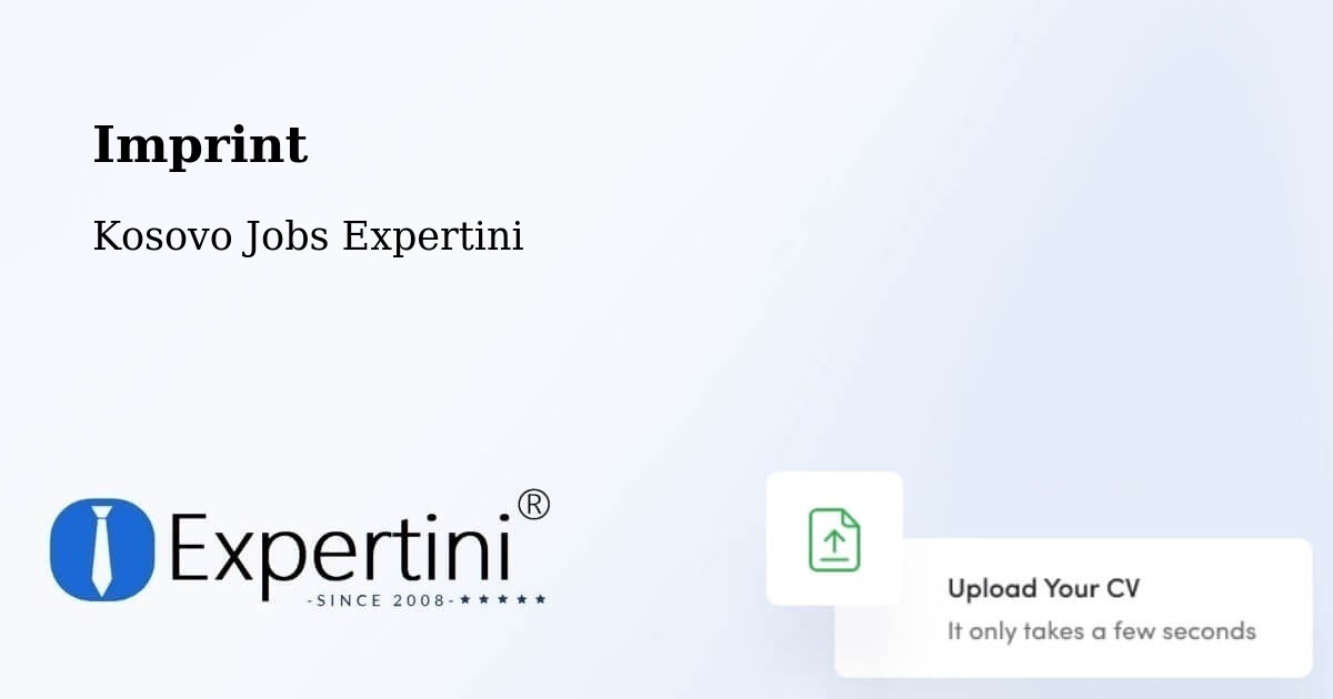 Imprint – Zveçan - Kosovo Jobs Expertini